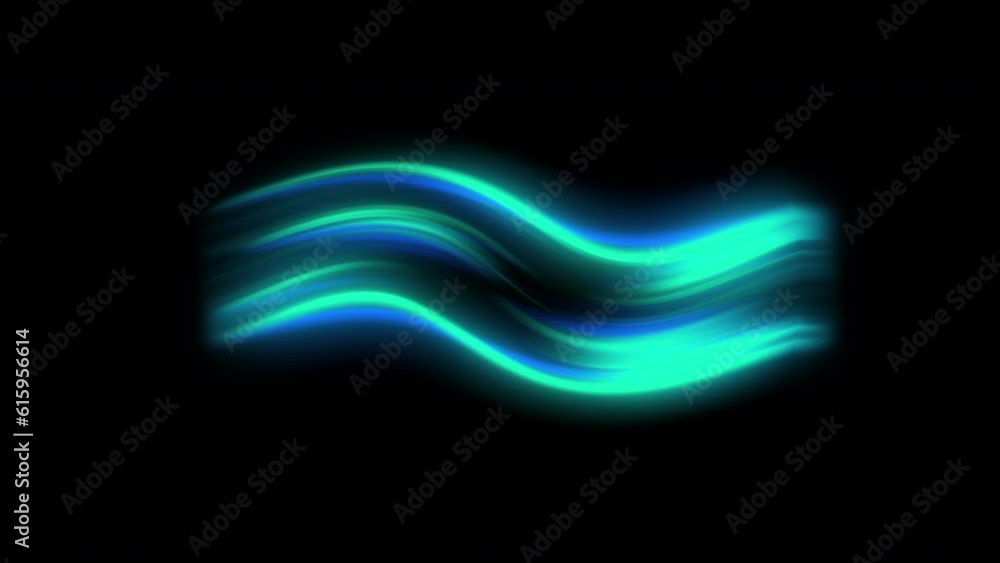 Poster light trail wave. computer generated 3d render