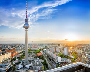 panoramic view at the berlin city center