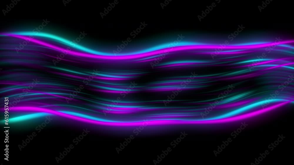 Poster light trail wave. computer generated 3d render
