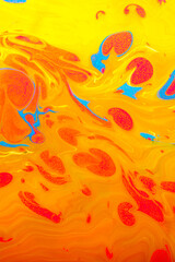 Traditional Ottoman Turkish marbling art patterns as abstract colorful background