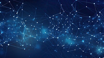 Technology abstract lines and dots connection background. Connection digital data and big data concept. Digital data visualisation illustration by Generative AI