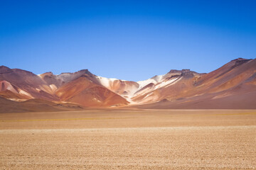 Fototapeta na wymiar Dali desert in sud Lipez reserva Eduardo Avaroa, Bolivia