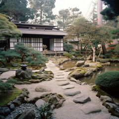 Obraz premium tranquil Japanese Zen garden