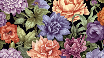 Blooming Beauty: A Painting Celebrating Flowers, Perfect for Cards and Botanical Prints