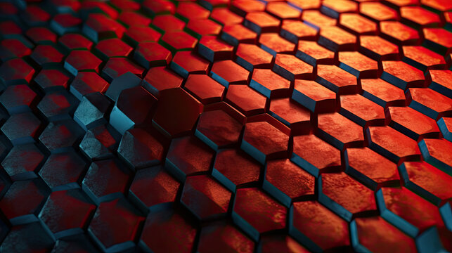 Abstract background with hexagons © didiksaputra