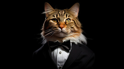 Cat as a super model