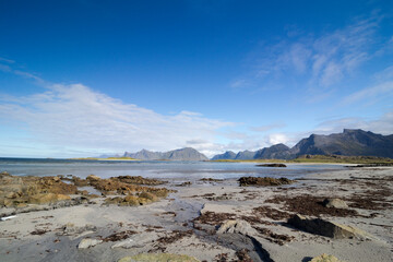 Yttersand Beach, Moskenesoy, Lofoten Islands, Norway