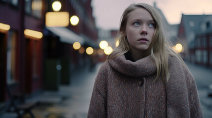 woman in sweater