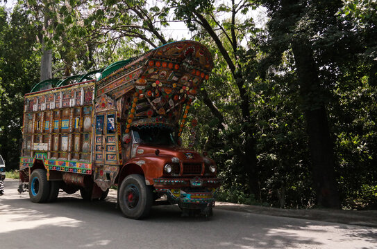 The Decorated truck - 07.052015 Karakoram highway Pakistan