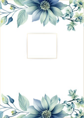 Obraz premium colorful colourful floral flower vector elegant hand drawing wedding invitation floral design watercolor