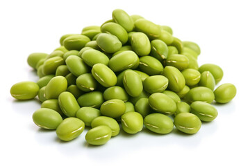 green peas isolated on white