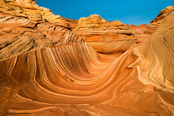 The Wave rock formation in Arizona.