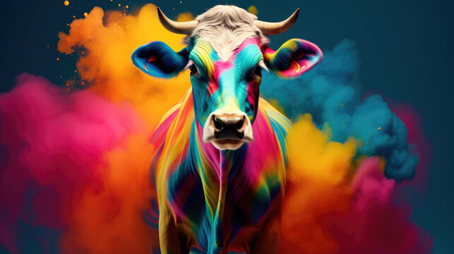Colorful Cow Images – Browse 398,904 Stock Photos, Vectors, and Video ...