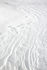 Snow patterns in winter