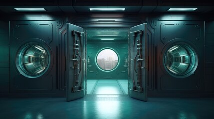 Spaceship door.