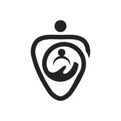 protection logo template. Icon Illustration Brand Identity. Isolated and flat illustration. Vector graphic