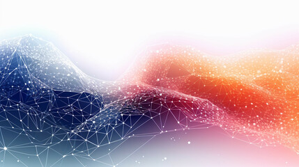 Abstract technology particles mesh background
