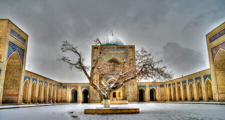 Mosque Kalyan and f Po-i-Kalyan complex at Bukhara, Uzbekistan