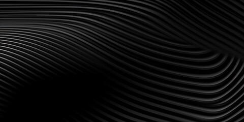 Dark deep black dynamic abstract vector background made with Generative AI