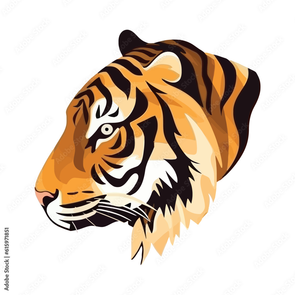 Poster Aggressive Bengal tiger