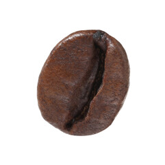 Naklejka premium One aromatic coffee bean isolated on white