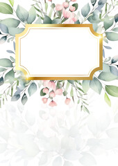 Fototapeta na wymiar colorful colourful floral flower vector elegant hand drawing wedding invitation floral design watercolor
