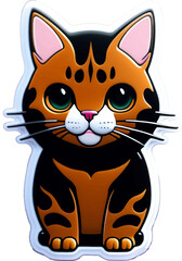 illustration of a cat sticker