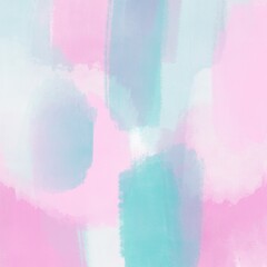 Blue And Pink Gouache Abstract Painting Background