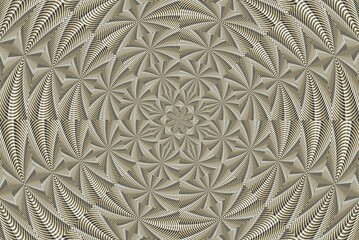 A mystifying pattern of zig zag diamonds.