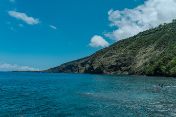 Kealakekua Bay, Big island, Hawaii. Kealakekua Bay is located on the Kona coast of the island of...