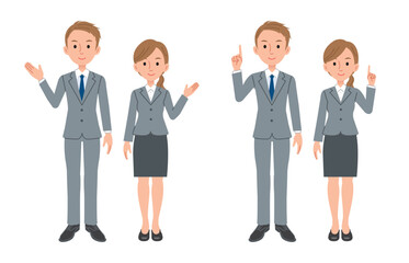 案内するビジネスパーソン