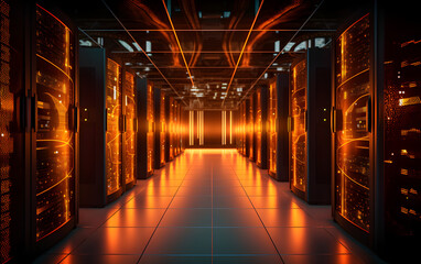 State-of-the-art data center: the backbone of modern digital operations.