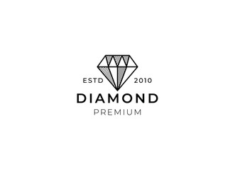 Gold diamond logo design. Luxury brand jewelry logo