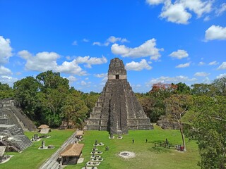 The Grand Plaza Majesty: Templo del Gran Jaguar Standing Tall as the Iconic Background in Tikal