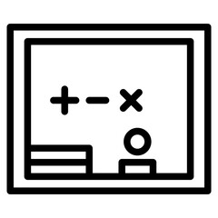 The Black Math School Icon Symbol is Perfect as an Additional Element to your Design