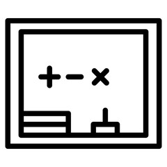 The Black Math School Icon Symbol is Perfect as an Additional Element to your Design