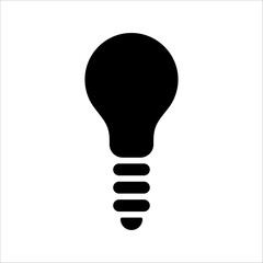 Light bulb line icon vector, isolated on white background. Idea sign, solution, thinking concept. Electric lighting lamps. Electric, shining. Trend data style for graphic design, Web site, UI. EPS