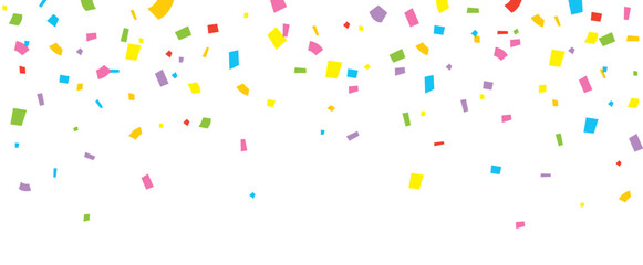 紙吹雪のフレームイラスト素材