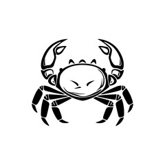 Handdrawn Crab Illustration Logo