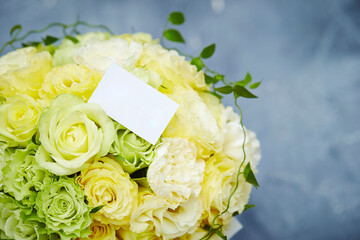 wedding bouquet of roses