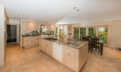 modern kitchen interior with kitchen