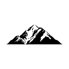 Mountain Landscape Silhouette Logo