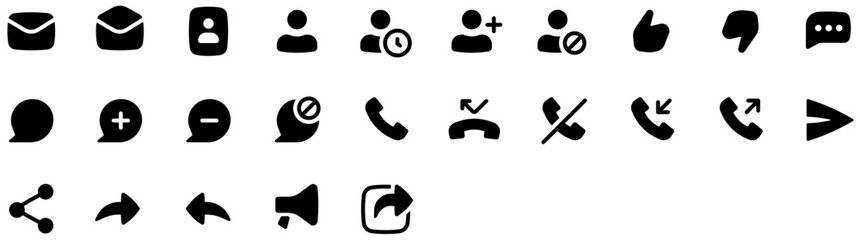 Icon sets of  Communication