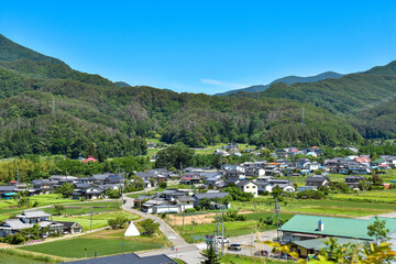 筑北村　日本の田舎風景