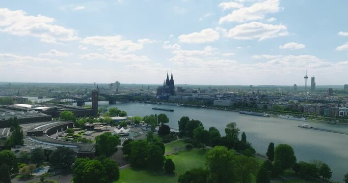 Cologne Aerial Footage