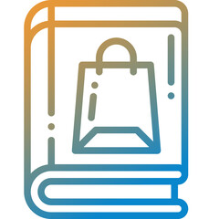 catalog gradient line icon