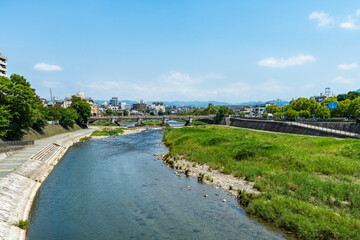 鴨川の風景・京都