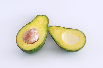avocado isolated on white background