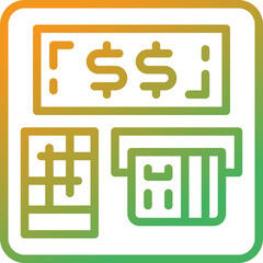 atm gradient line icon