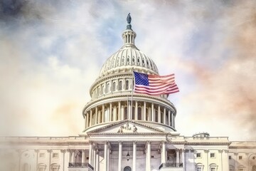 Obraz premium us capitol building
